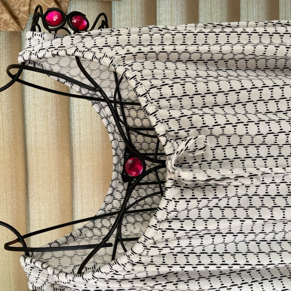 Ellen Tracy 2-Piece Black/White Geometric Print Sleeveless Stretch Pajama Set - Picture 3 of 14